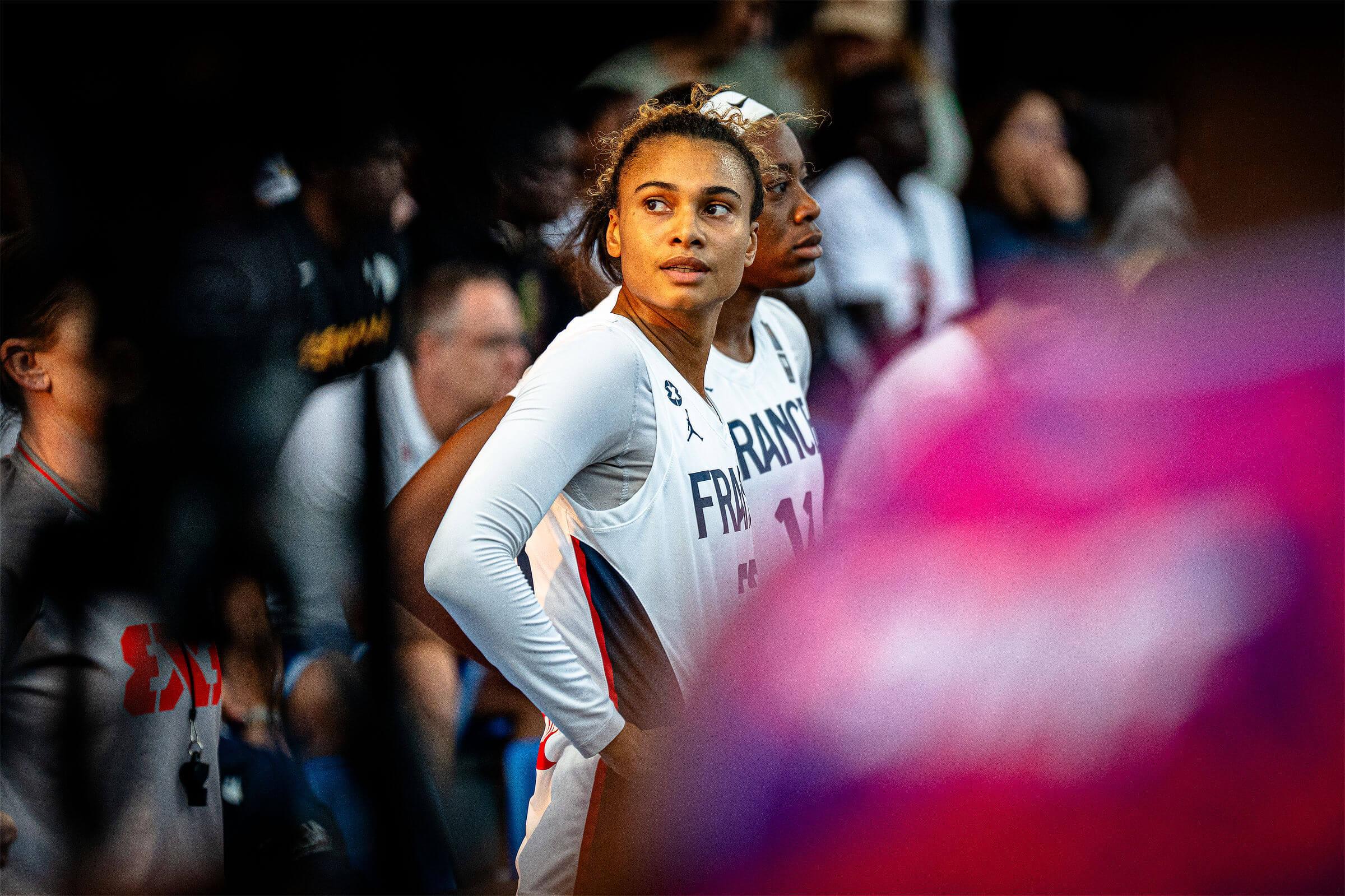 Ève Wembanyama lors du Festival Bordeaux 3x3 basketball